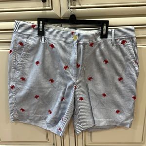 Cute seersucker blue Talbot shorts